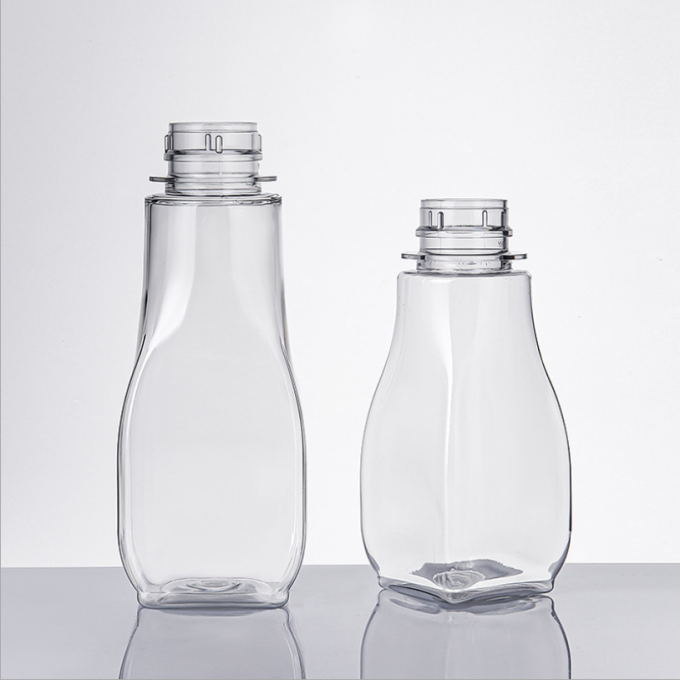 logotipo feito sob encomenda simples de 10.5oz Sugar Syrup Squeeze Bottle 300g 250g 5