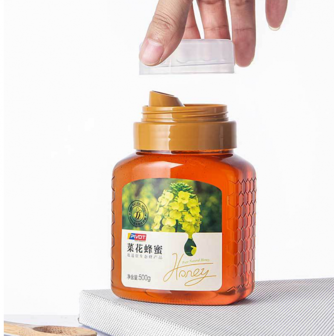 frascos plásticos de 500g 700g Honey Plastic Beverage Bottles Reusable Squeezable 5