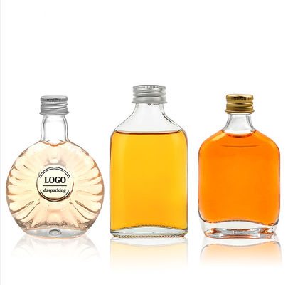 Wine Decanter Glass Storage Bottles Electroplating Surface Transparent 40ml 50ml