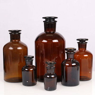 Good price Vidro do ISO de Antitear 8OZ Amber Reagent Bottle on-line