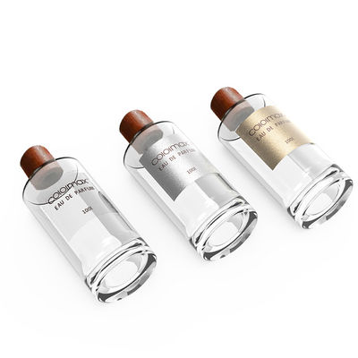 Good price LOGOTIPO feito sob encomenda do círculo do GV do diâmetro 3.5oz Crystal Glass Perfume Bottles de 50mm on-line