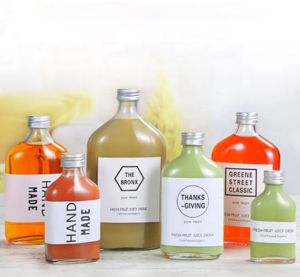 Good price 50ml ao suco frio de vidro da fermentação da garrafa 7oz do licor da garrafa do chá 200ml preto on-line