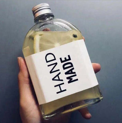 Good price Garrafa 12.3oz 17.7*8.6cm de Beverag Juice Wine Flat Glass Water on-line