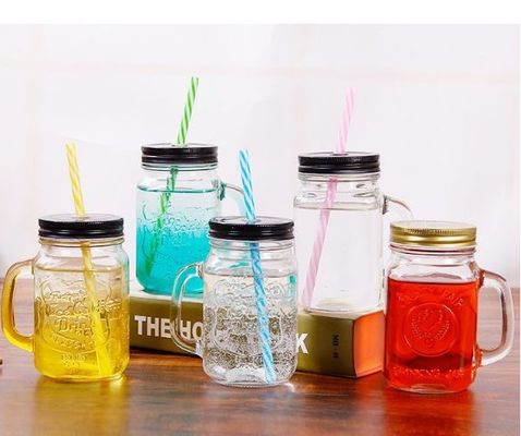 Good price O azul vermelho do ISO coloriu a boca 4.7pounds regular de Mason Jars With Handles 12.3in on-line