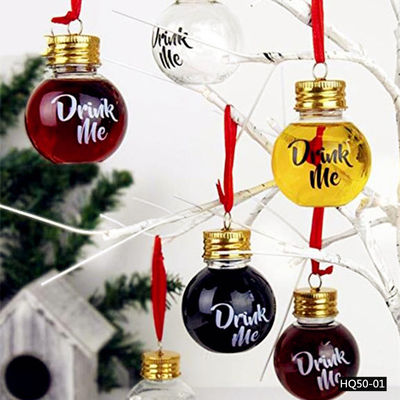 Good price A bebida plástica decorativa do ODM engarrafa as garrafas 1.7oz plásticas dadas forma bola on-line