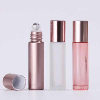 Good price carimbo cosmético de Rose Gold Roller Bottles Hot dos recipientes do vidro 5ml on-line