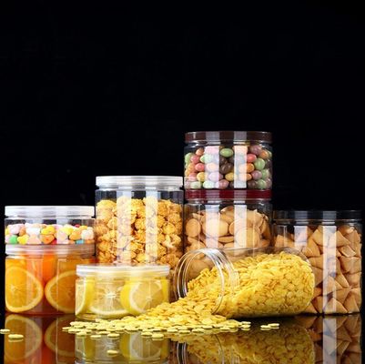 Good price produto comestível do recipiente de 100ml 85mm Dia Clear Plastic Storage Jars on-line
