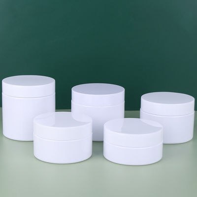 Good price Frasco branco cosmético feito sob encomenda do creme de corpo de Logo Pet Plastic Storage Jar PP on-line