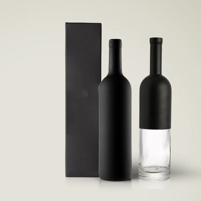 Good price Vinho tinto verde garrafa de vinho de vidro colorida 750Ml reciclado luxuoso de Clear Black on-line