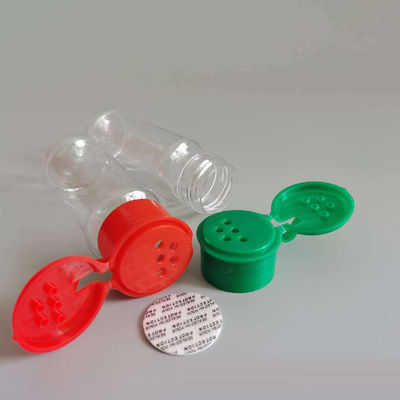 Good price O círculo de tempero plástico da garrafa do recipiente de pó da pimenta da especiaria do ANIMAL DE ESTIMAÇÃO deu forma a 100g on-line